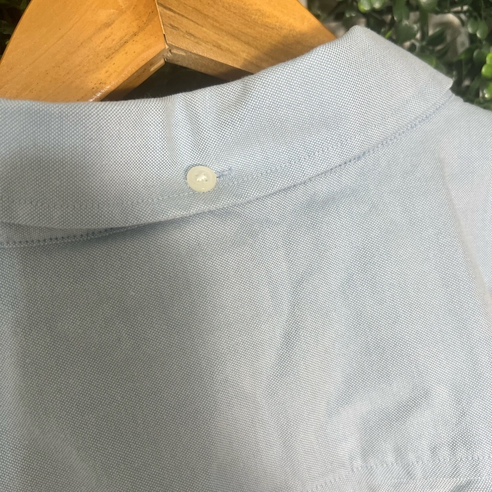 Duluth Trading Co Shirt Mens 3XL Blue Button Up Short Sleeve Utility Workwear - Picture 4 of 9